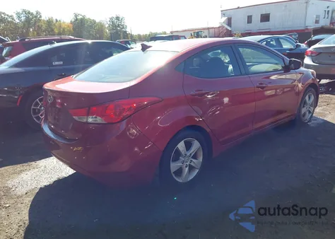 2013 Hyundai Elantra Gls from USA, damaged, VIN KMHDH4AEXDU494406